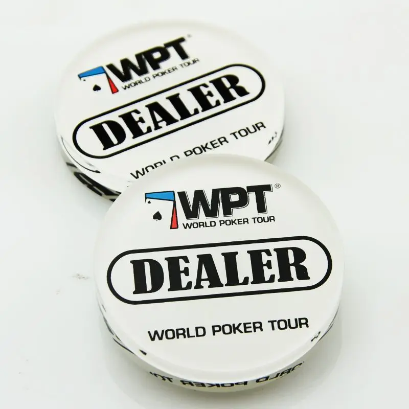Acrylic Dealer Poker Button for WPT Professional Texas Hold'em All-in Blind Markers Support Customization poker dealer button