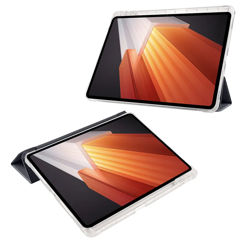 Coque für Vivo Pad 2 Hülle 12,1 Zoll Hülle mit Stifthalter Tablet Funda für Vivo Pad 2 2023 Hülle PU Leder dreifach gefaltete Hülle Stift_voghion.com