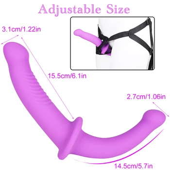 Strap on Dildo Harness Silicone Double Dildo For Husband Couple Masturbators Harness Peni Anal Plug Panties Sex Shop Lesbian Toy 2