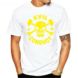 NG Funny Evil Conduct T-Shirt Oi Punk Streetpunk Skull S-4XL Mens Shirts Short Sleeve Trend Clothing  colour jurney Print