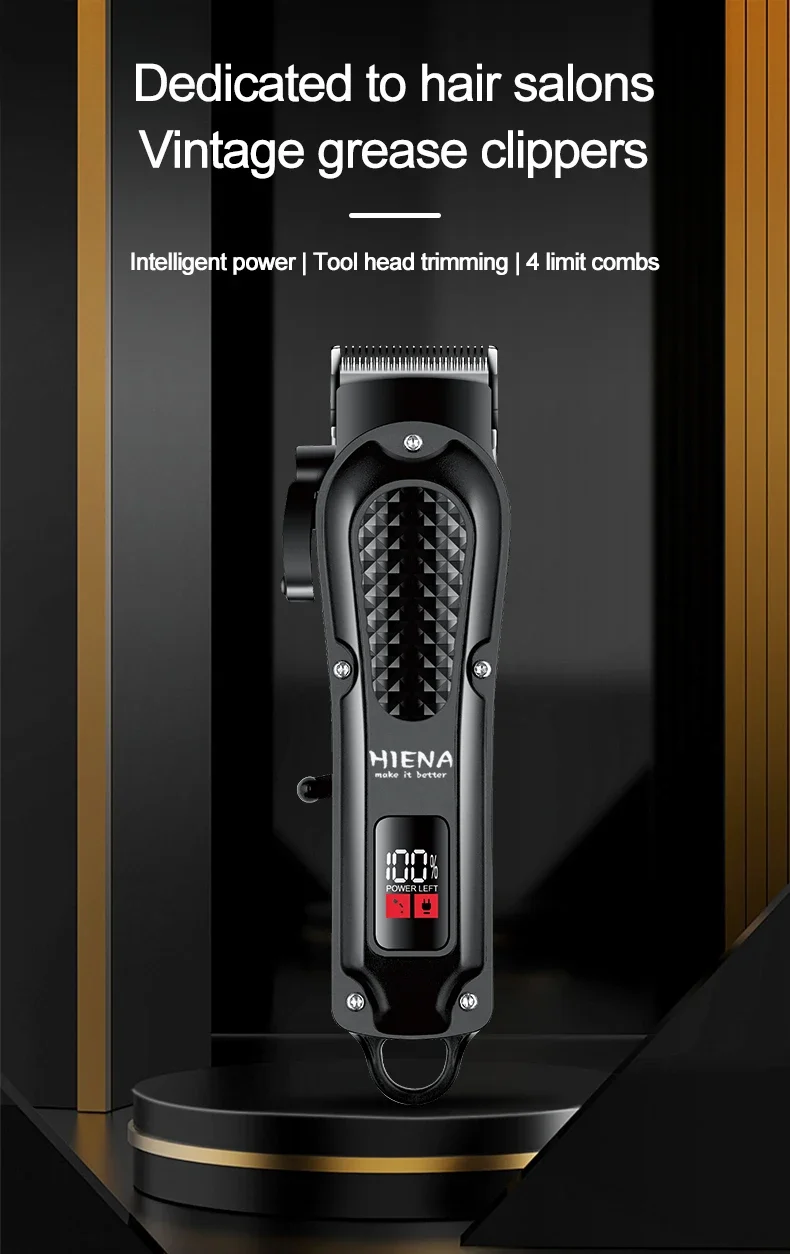 Professional Hair Clipper And Trimmer Kit For Men Rechargeable_voghion.com