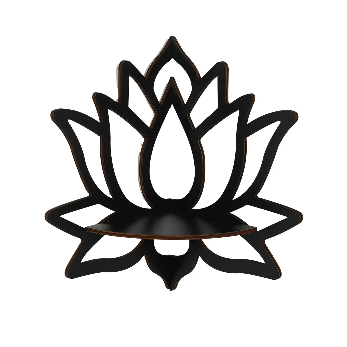 Lotus Floating Wall Shelf Crystal Shelf Display Home Wood Decor Aesthetic Room Decoration Modern Home Decoration Shelf 5