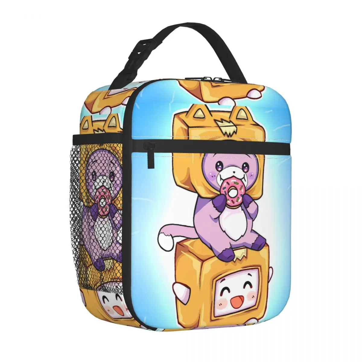 Borsa Termica Per Borsa Da Pranzo Isolata Kawaii Foxy Boxy Lunch Container Lankybox High Capacity Tote Lunch Box Bento Pouch School