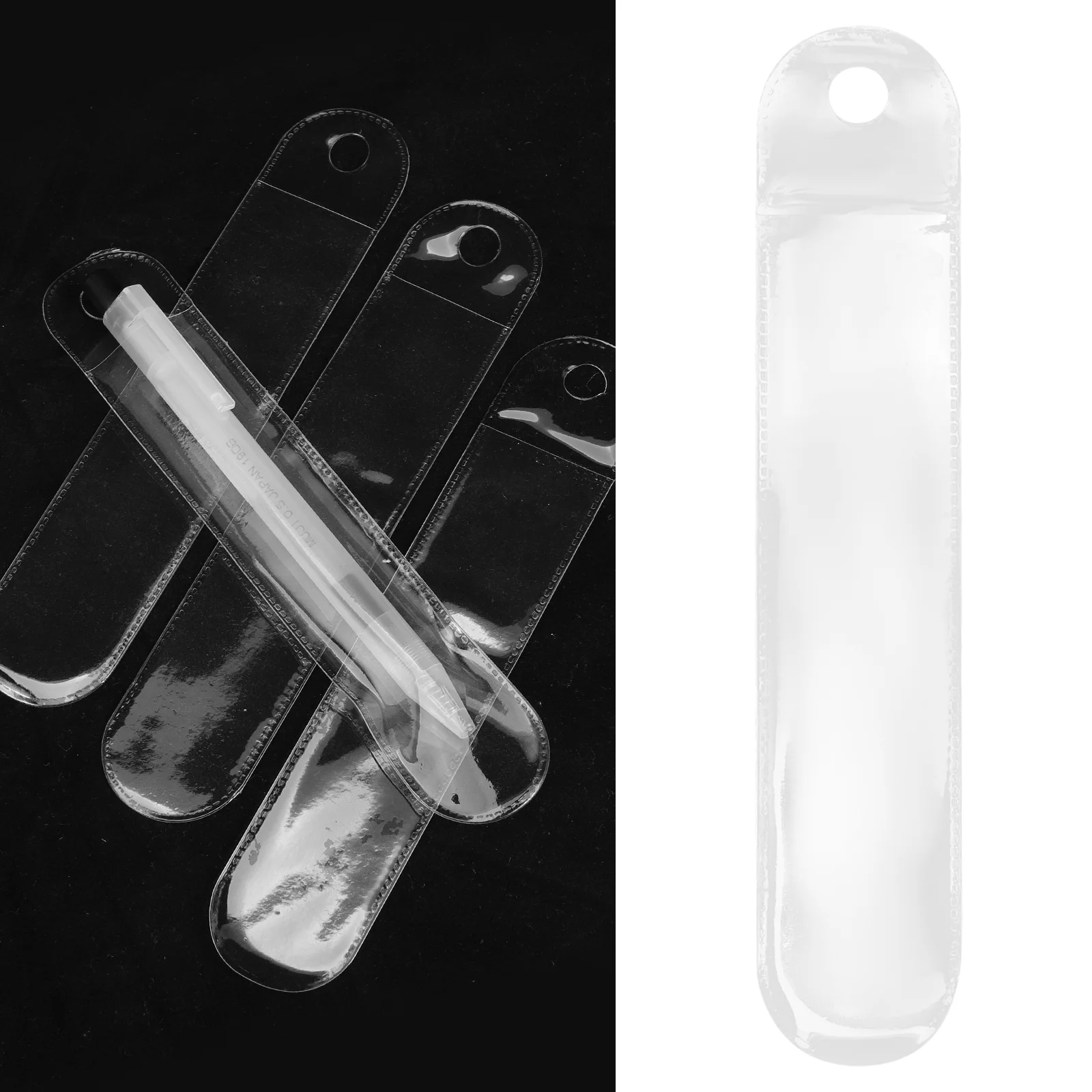 50 Pcs Pen Bag Storage Bags Transparent Fountain Packaging Pouch Gift Sleeve Protection