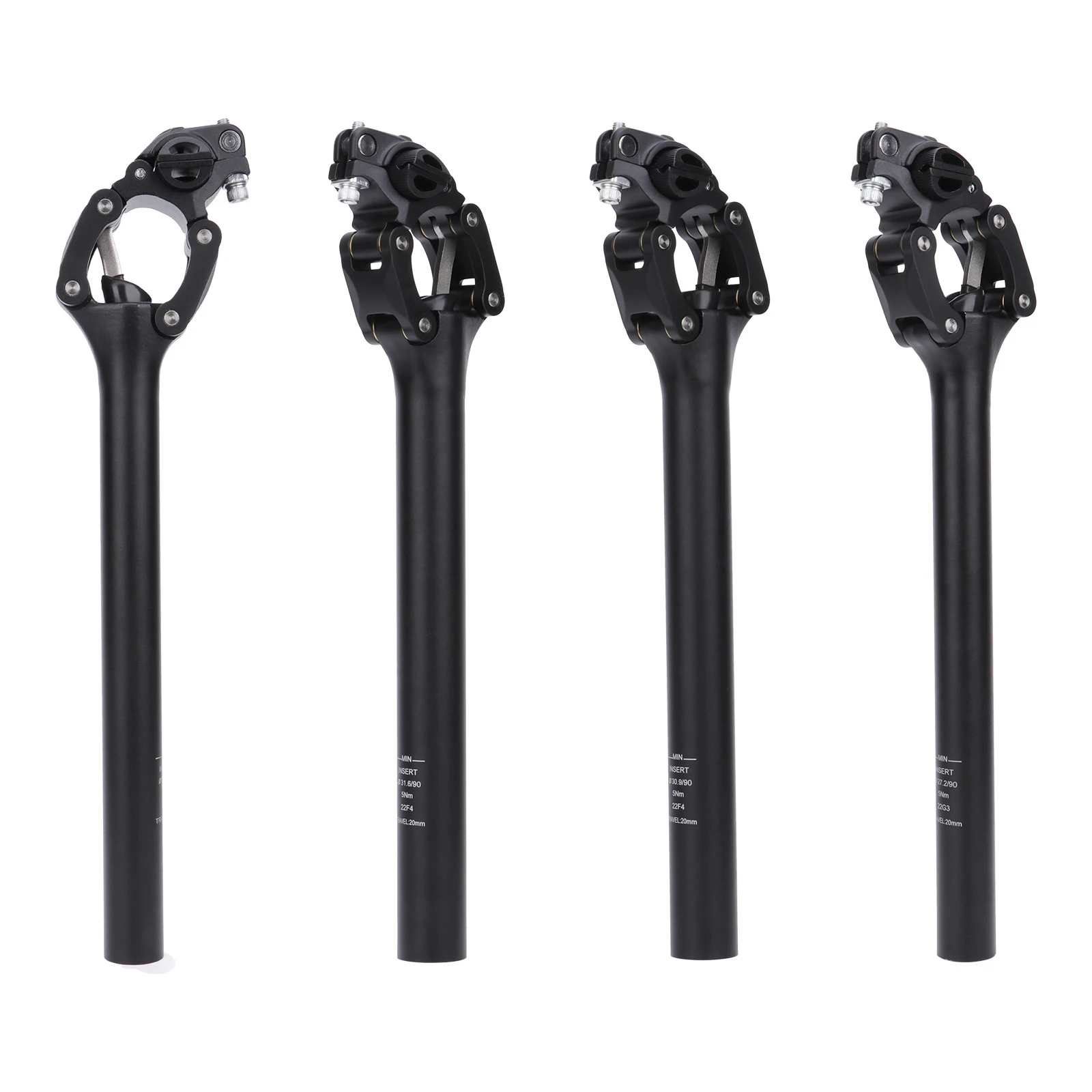 

350mm Bicycle Shock Absorbing Seat Post 27.2/30.9/31.6mm Diameter Suspension Mountain Bike Bicycle Seatpost Shock Absorber Post
