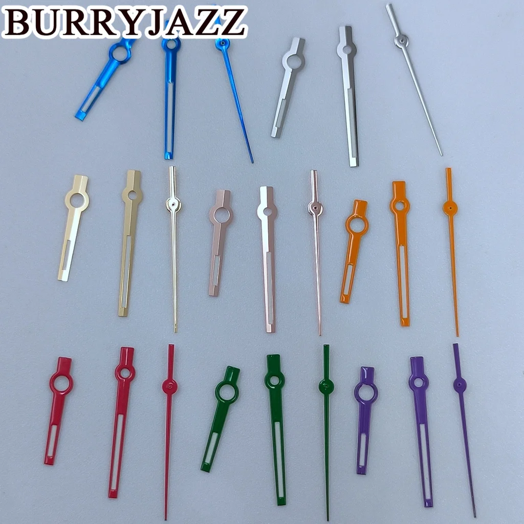 

BURRYJAZZ NH35 NH36 NH38 7S26 7S36 4R35 4R36 Watch Hands Silver Gold Blue Rose Gold Green Red Orange Purple Hands Green Luminous