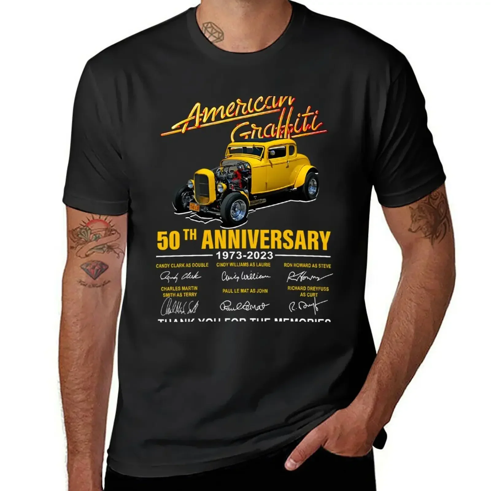 

American Graffiti 49Th Anniversary 1973 2023 Signature Thank You For The Memories Summer Fashion T-shirt