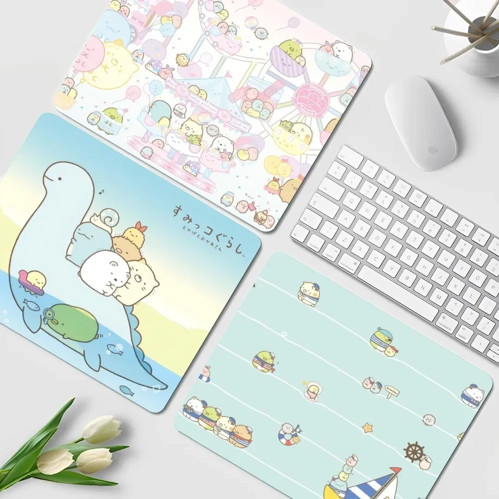 일본 S-Sumikkogurashi 귀여운 타이드 작은 두꺼운 마우스 패드, 게임용 키보드, 테이블 매트, 사무용품, 방 장식, 사무실 책상
