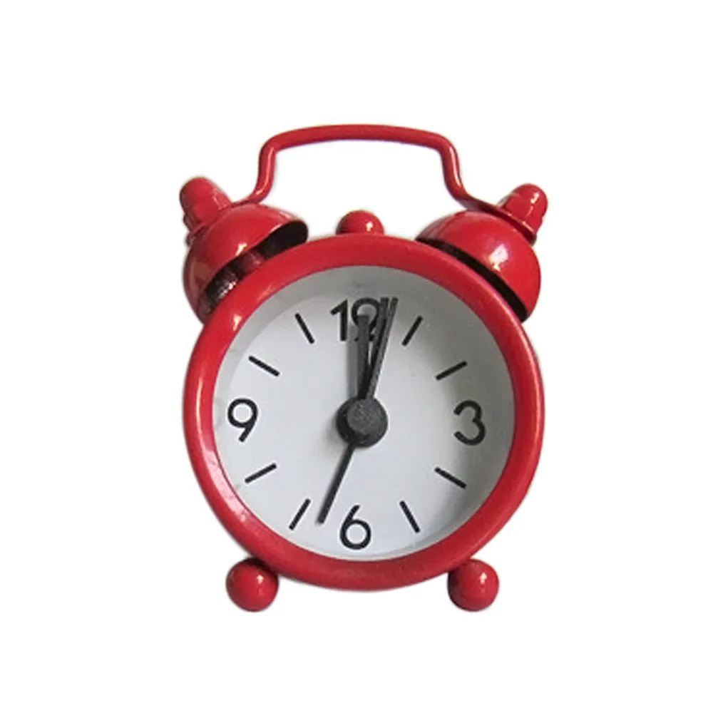 Creative Cute Mini Metal Small Alarm Clock Electronic Small Alarm Clock