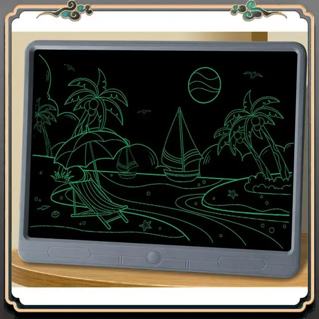 ASMA-21 Inch LCD Handwriting Board Children's Drawing Board Monochrome Handwriting Graffiti Board 4