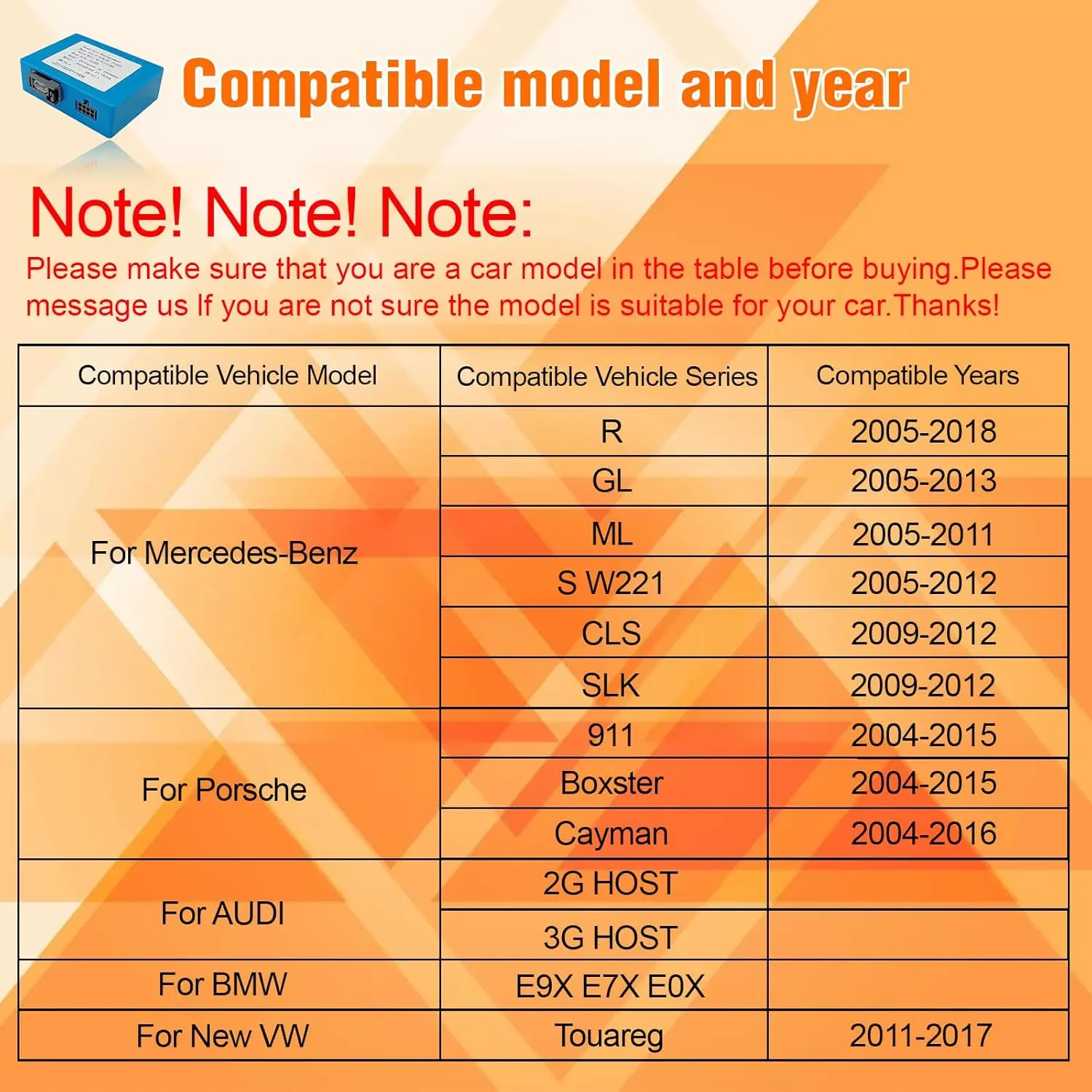 메르세데스-벤츠 ML/GL/R 클래스/CLS/S W221/카이엔 케이맨 911 997 박스터 BMW E9X VW 아우디용 광섬유 디코더