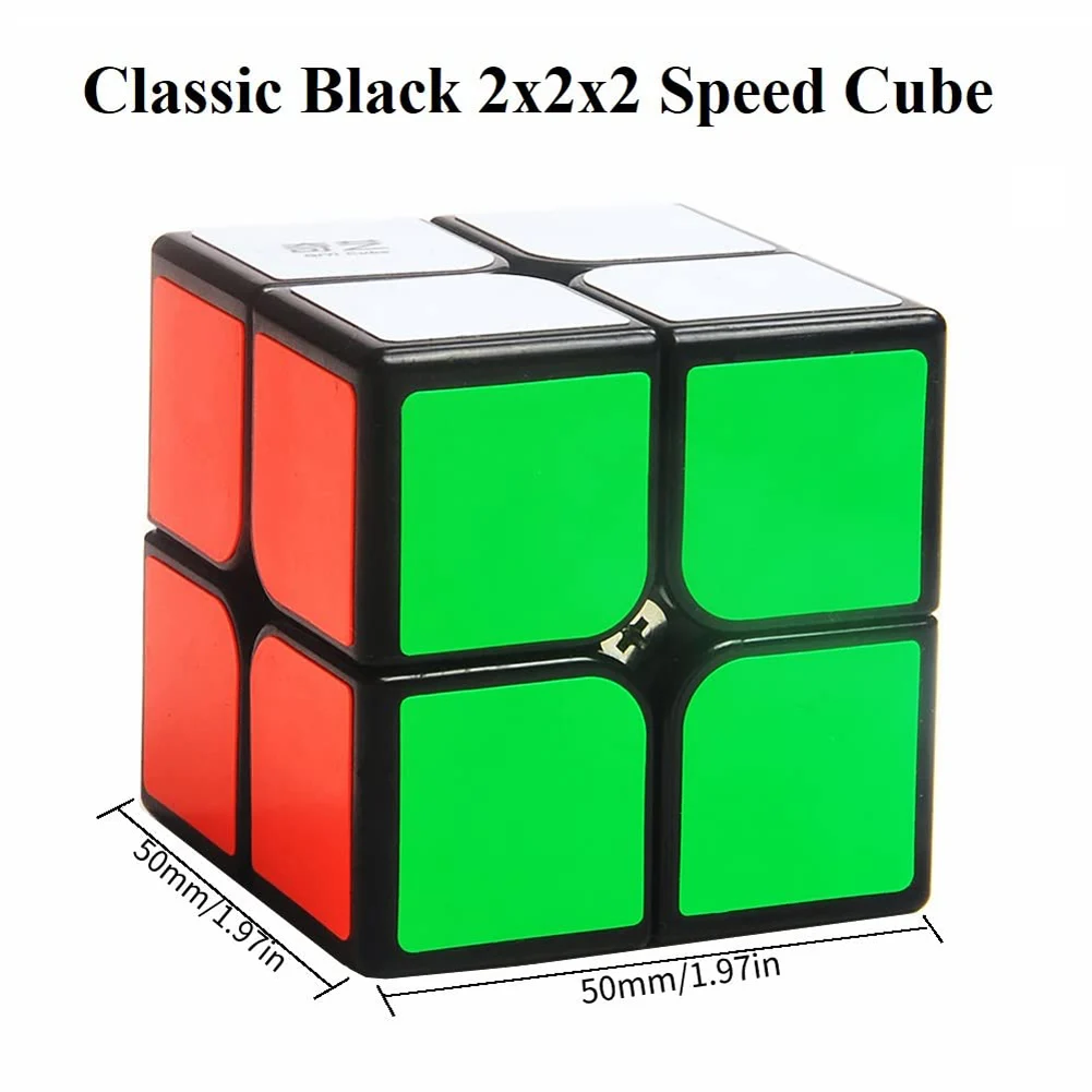 QiYi2x2x2 Mini Pocket Cube MeiLong Speed ​​2x2 Magic Cube Profesion Cube Švietimo žaislai