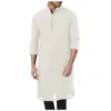 Men'S Shirts Muslim Dresses Muslim Kaftan Abaya Robe Middle Eas T Ethnic Kandoura Men Seaside Vacation Casual Top Large Size 1