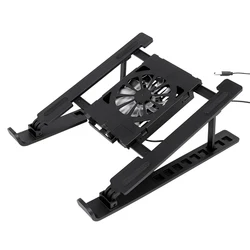Foldable Laptop Cooling Stand with Adjustable Height and Fan (A1)