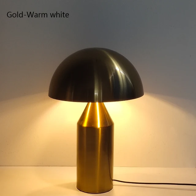 Oluce atollo-キノコ型のテーブルランプ,金属製のLEDライト