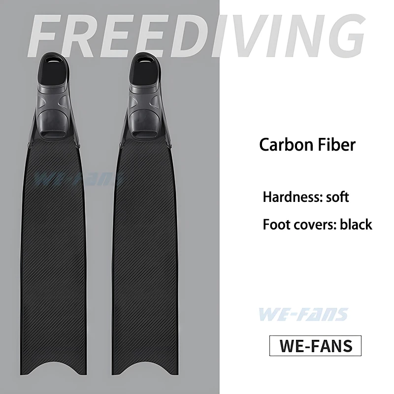 WE-FANS Pure Carbon Fiber Fins Long Freediving Scuba Diving Fins Free Dive  Flippers Long Diving Fins Water Sport Equipment - AliExpress