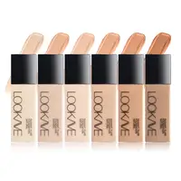 LOOKAVE Liquid Foundation Long Lasting Full Coverage Natural Matte Liquid Foundation Moisturizing Concealer CC Cream Base Makeup 2