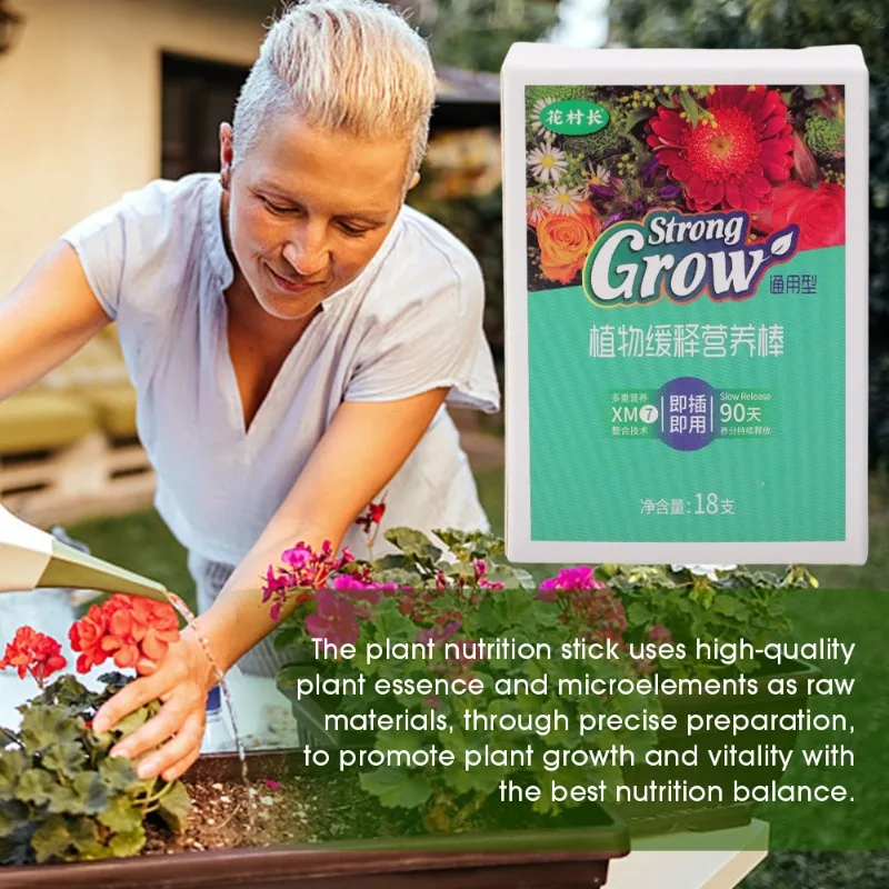 Plant Fertilizer Sticks Plant Nutrition Stick Planter Flower Growth Universal Indoor Potted