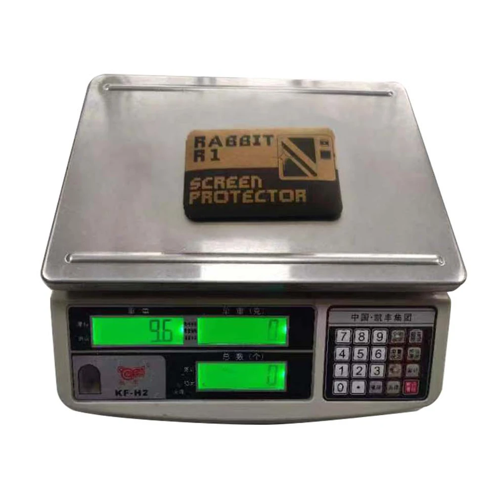 2 Pack Glass Screen Protector Film 2.88 Inch Full Coverage Transparent Ultra HD Anti-Fingerprint for Rabbit R1 AI Device 2024