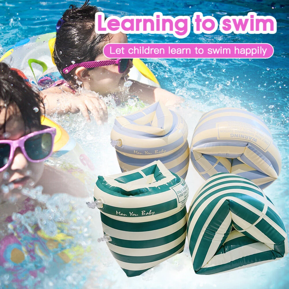 1 Pair Arm Float Adult Kids Swimming Inflatable Arm Rings Portable Floating Sleeve Swimming Ring for Children Swim Training portable small velvet travel ring jewelry roll up bag soft case rolling rings storage organizer foldable carrier for exhibitor