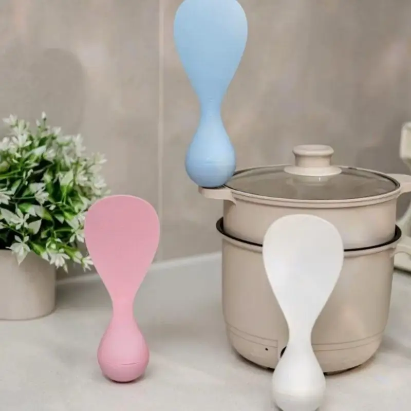 1Pcs Creative Non Stick Rice Spoon Practical Kitchen Tools Tumbler Rice Scoop Food Grade High Temperature Resistance Scoops