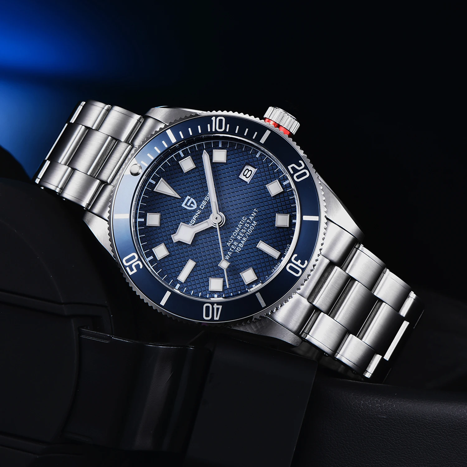 PAGANI DESIGN BB58 Retro Automatic Watch Men Mechanical Wristwatches Luxury Sport Stainless Steel Sapphire Glass Waterproof