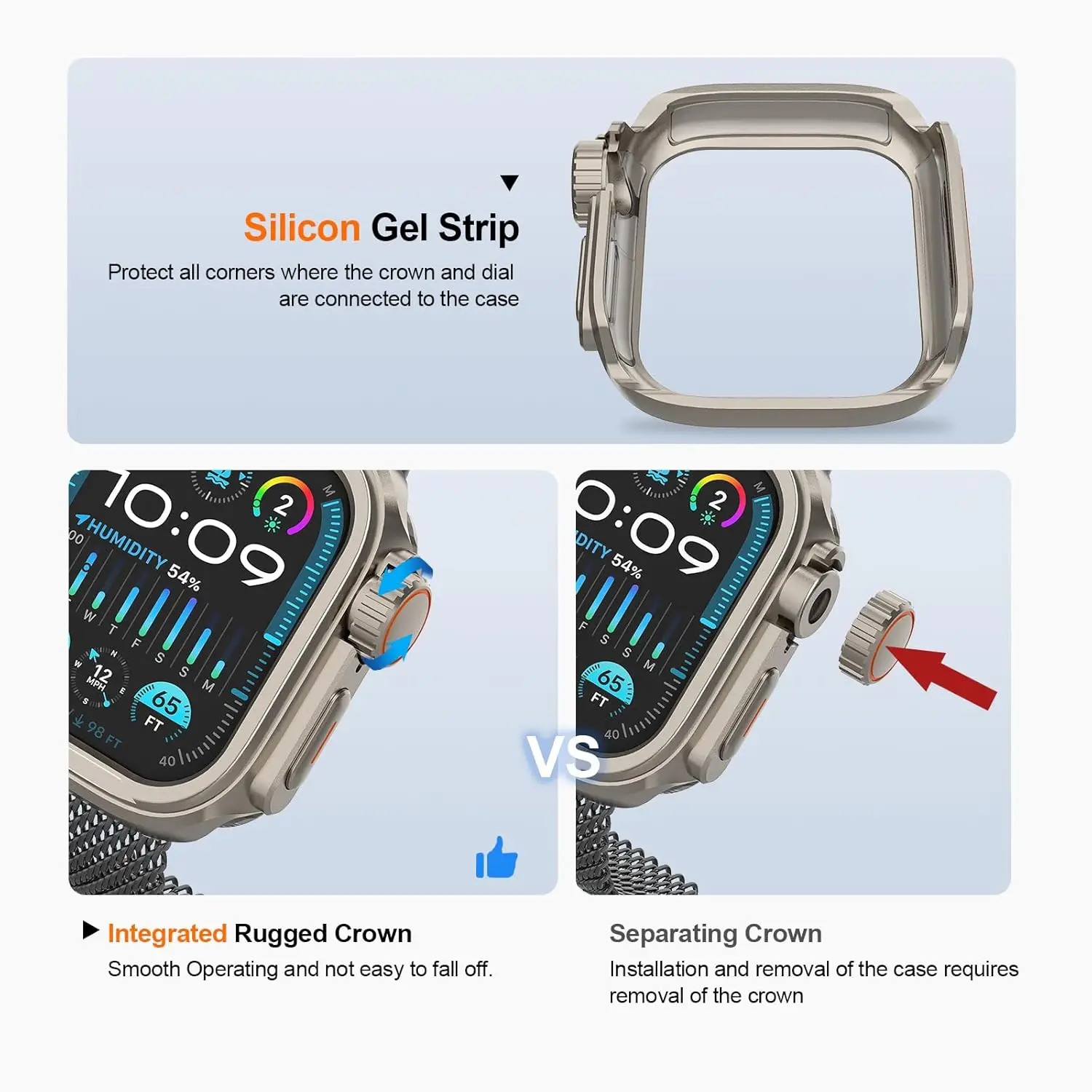 Bumper Cover Alloy+PC Protective Case for Smartwatch - Stylish and Durable Watch Frame