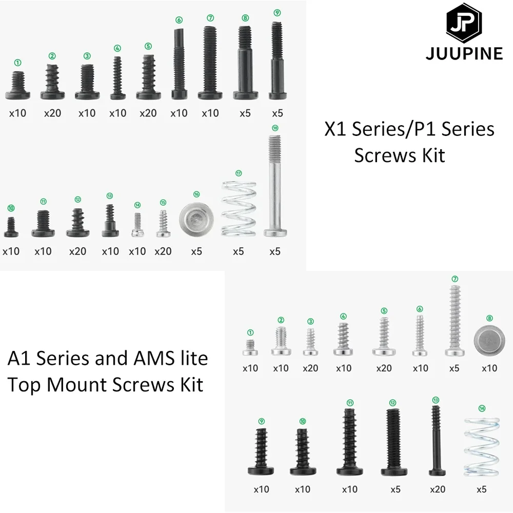Bambu Lab ネジキット - X1 シリーズ/P1 シリーズ/A1 シリーズおよび