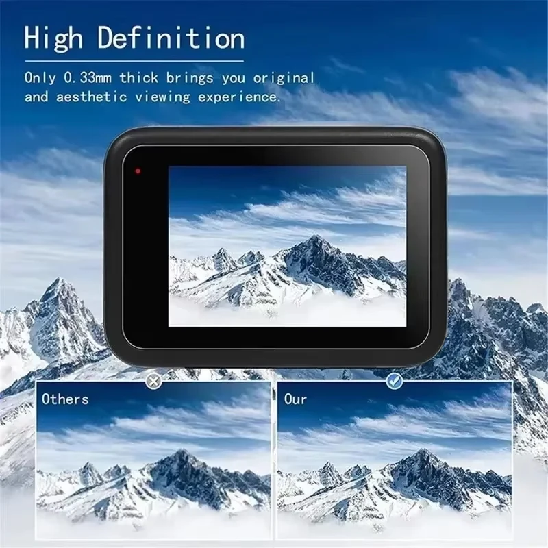 Tempered Glass Screen Protectors For GoPro Hero 13 12 11 10 9 Camera