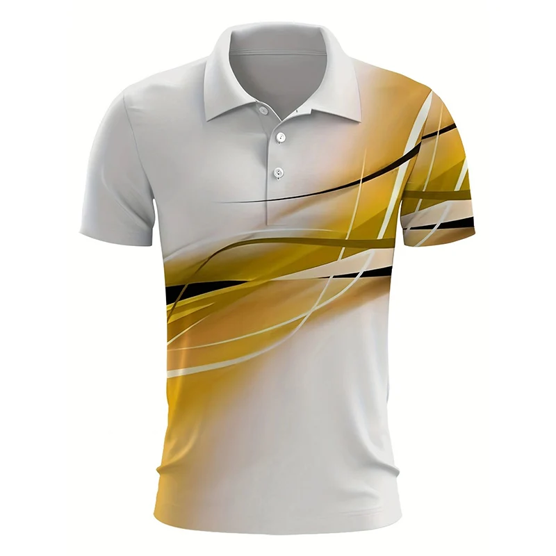 

(100% полиэстер) мужская летняя модная мужская одежда, рубашка-поло, повседневные топы с 3D Цифровым принтом, рубашка-поло.
