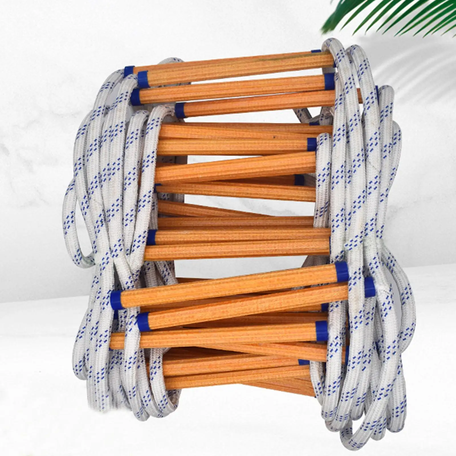 Emergency Escape Ladder Rope Flame Resistant Reusable for Outdoor