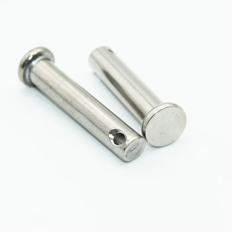 M3 M4 M5 M6 M8 M10 304Stainless Steel 304 Shaft Flat Head Pins with Hole Positioning Cylindrical Clevis Bolt328 cylindrical locating dowel pin stainless steel ball lock pins stainless steel knurled plungers stainless steel parallel key