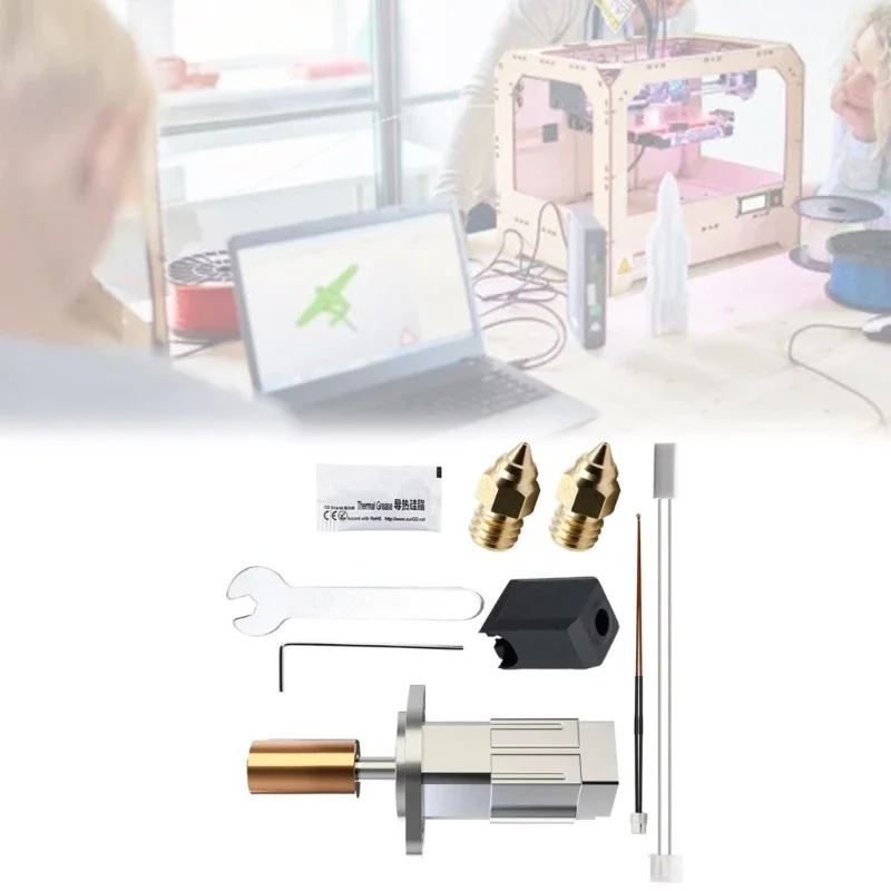 

Модернизированный комплект для 3D-принтера K1/ K1Max CR-M4, плоский нагревательный блок, металлический экструдер, Тепловой разрыв, высокая скорость