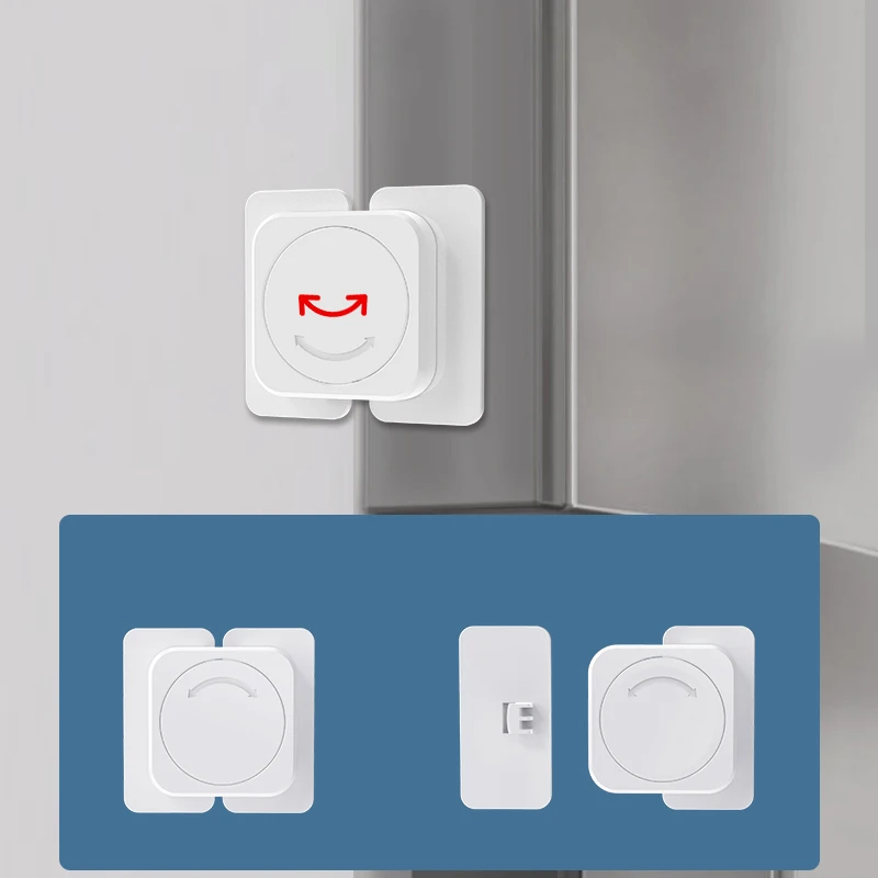 Children Safety Locks Refrigerator Door Lock Multi-function Baby Anti-Pinching Hand Home Cabinet Door Drawer Security Protector