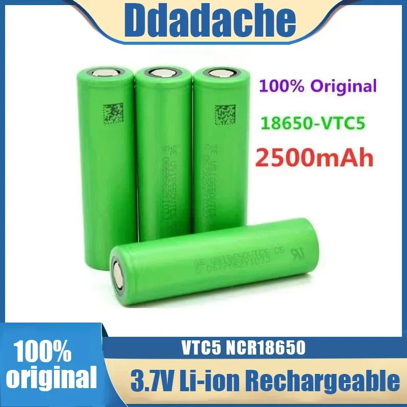 

18650 Battery 2023New Bestselling VTC5 2500mAh 3.7V 18650 Li-ion Batteries Rechargeable Battery for Remote Control Screwdriver