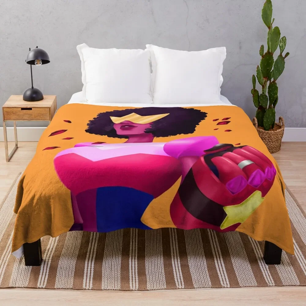 

Steven Universe Garnet Throw Blanket Thins Thermal Loose Cute Blankets