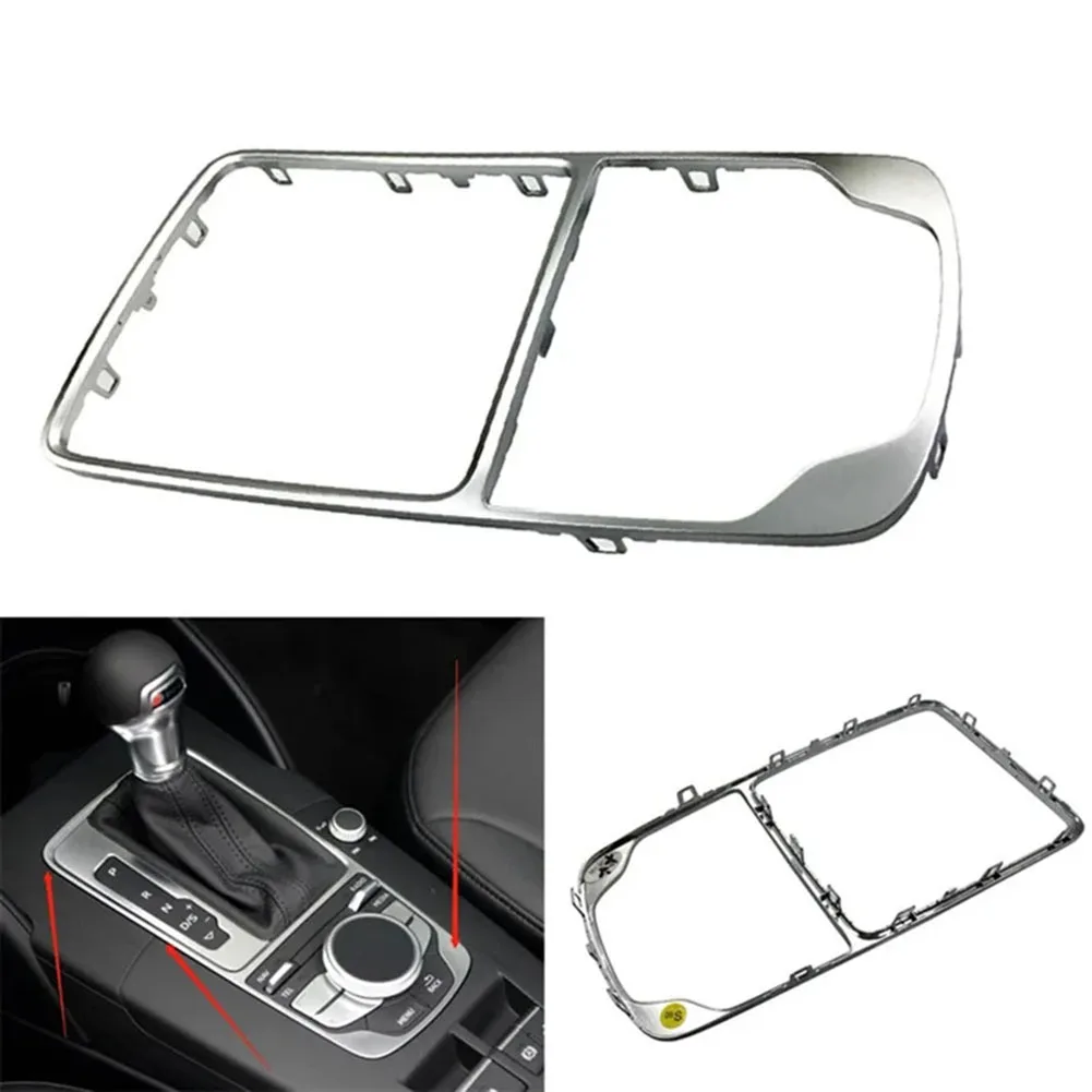 Part Number 8V0864260B3Q7 Chrome Gear Shift Knob Frame Trim Front Console Panel For A3 14-20 Replacement Car Accessories