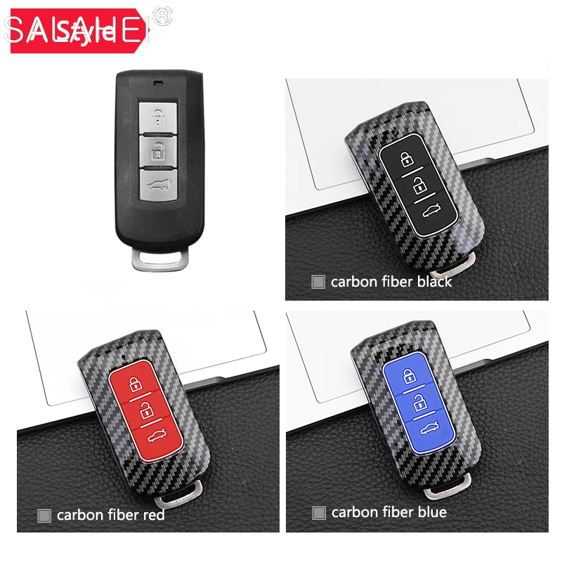 

Car Remote Smart Key Case Holder For Mitsubishi Outlander ASX LANCER Pajero Sport Eclipse Cross Keyless Cover Shells Accessories