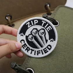 Premium Embroidered Patches and Badges with Hook Fasteners for Apparel and Accessories (AG12 - 2 with Velcro)