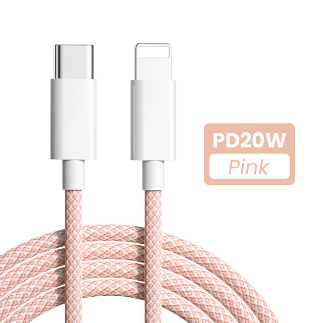 20W USB Cable For iPhone Type C to 8-Pin Charger Fast Charging Cable For iPhone 13 Pro Max USB C Data Wire Cord 0.3/1/1.5/2M