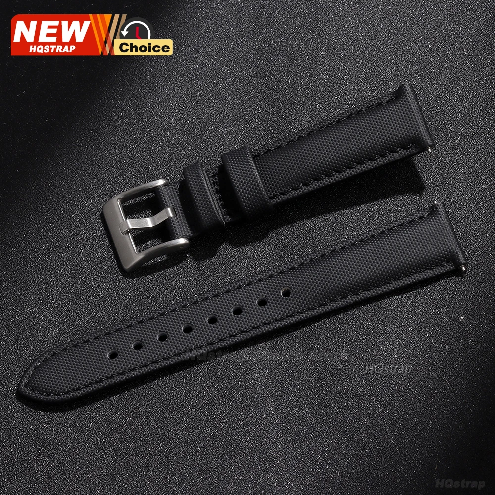 Versatile Canvas Nylon Waterproof Smart Watch Strap in Various Sizes