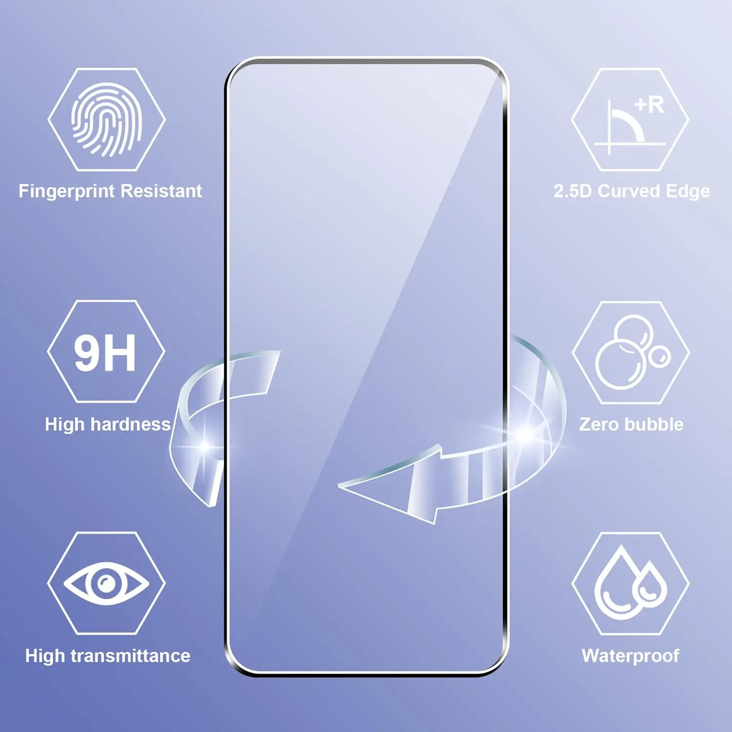 Premium Tempered Glass Screen Protector - 1/2/3/4 Pack
