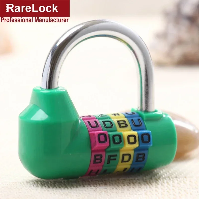 조합 자물쇠 4 코드 암호 잠금 체육관 사물함 가방 Jewerly Box DIY 하드웨어 Rarelock MMS35 G