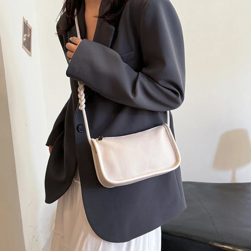 100%Real Cowhide Genuine Leather Sac Fashion Women Crossbody Bags for Ladies New High Capacity Shoulder Bag Handbag Female Purse