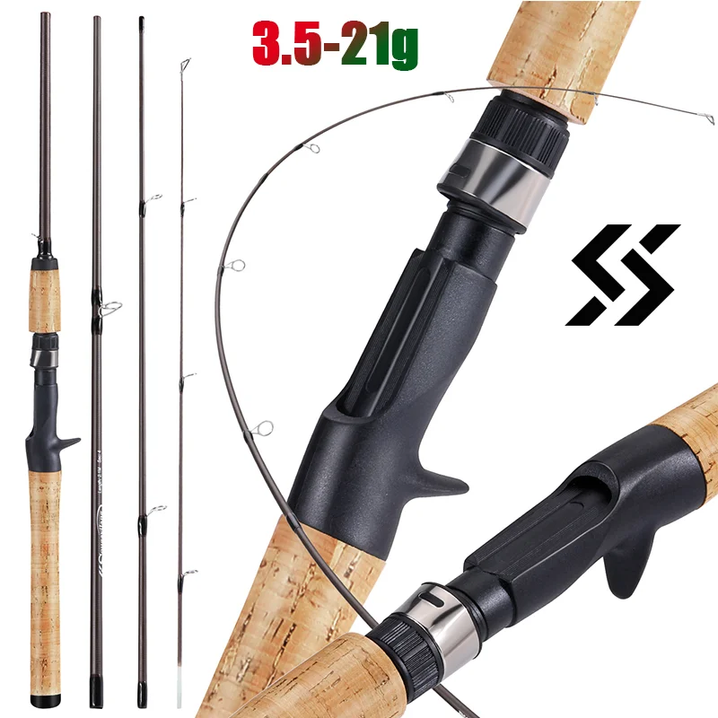 Sougayilang 2.1m Lure Fishing Rod Carbon Fibre Bass Trout Rods Cork Handle  Spinning Casting Fishing Rods for Freshwater Fishing - AliExpress