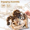 DIY Assemble 3D Wooden Puzzle Marble Run Set - Mechanical Model Building Kits for Adult Kids - STEAM Educational Toys and Gifts 2