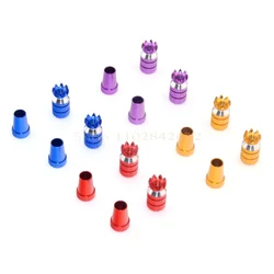 CNC Aluminum Gimbal Stick Ends with Anti - Slip Cap (M3 Red)