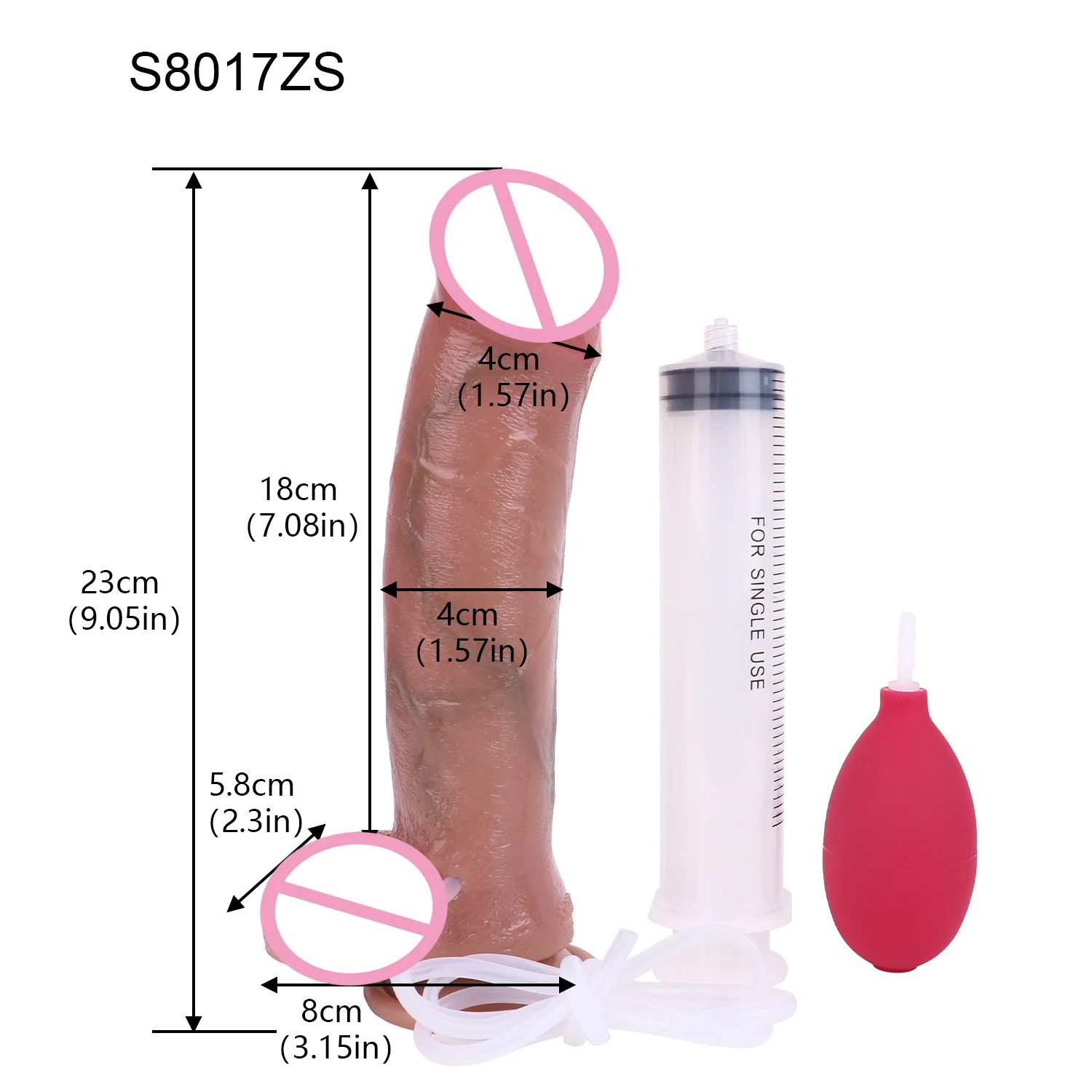 Thick Squirting Penis Large Silicone Ejaculation Realistic Dildo Sucker Skin Touch Anal Sex Toy For Women Masturbate