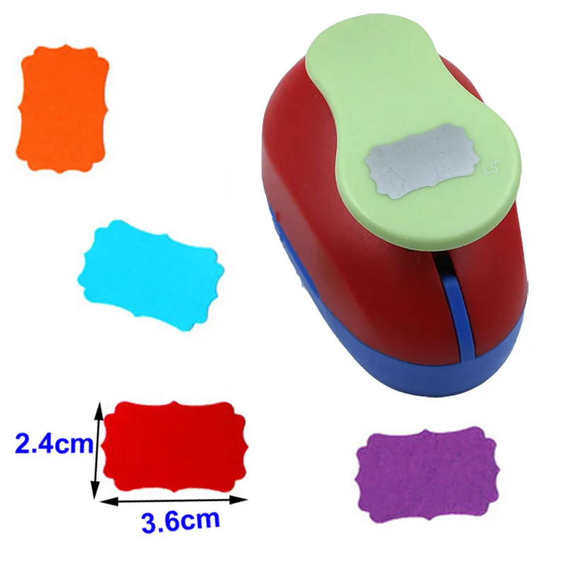 1pc 1.5'' 2 3 DIY Paper Punch Tag Card Cutter Scrapbook Large Scale  Embossing device Hole Punch Kids Handmade Craft gift