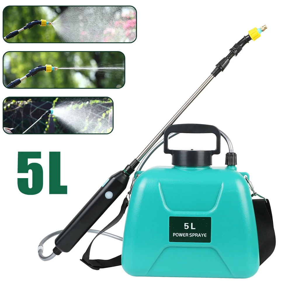 

5L Watering Can Electric Sprayer USB Rechargeable Agricultural Equipment With Spray Gun Automatic Garden Plant Mister